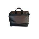 Borsa misto stoffa marrone e nera - immagine 2
