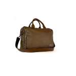 Borsa elegante per PC marrone trama