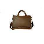 Borsa elegante per PC marrone trama - immagine 3