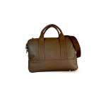 Borsa elegante per PC marrone trama - immagine 2