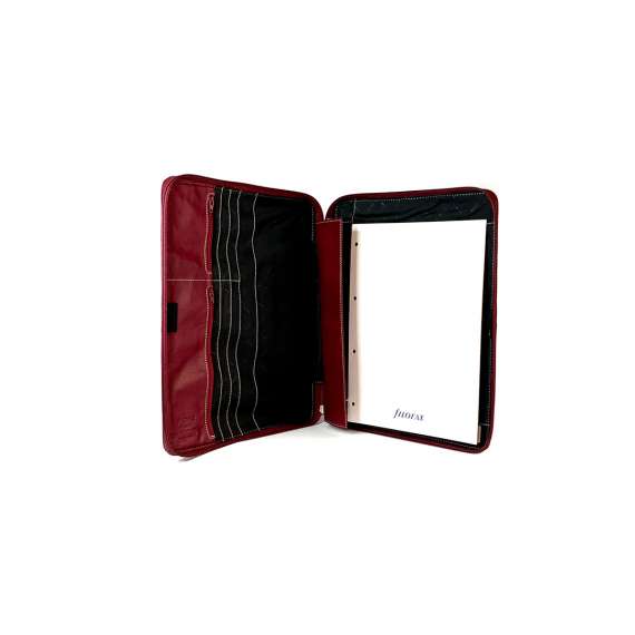 Porta blocco maxi pelle rossa Filofax